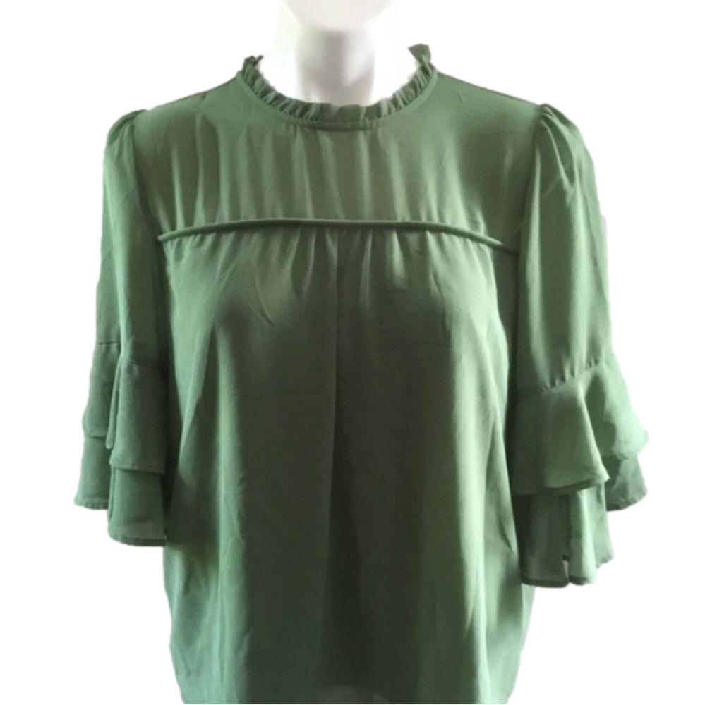 Monteau Green blouse top